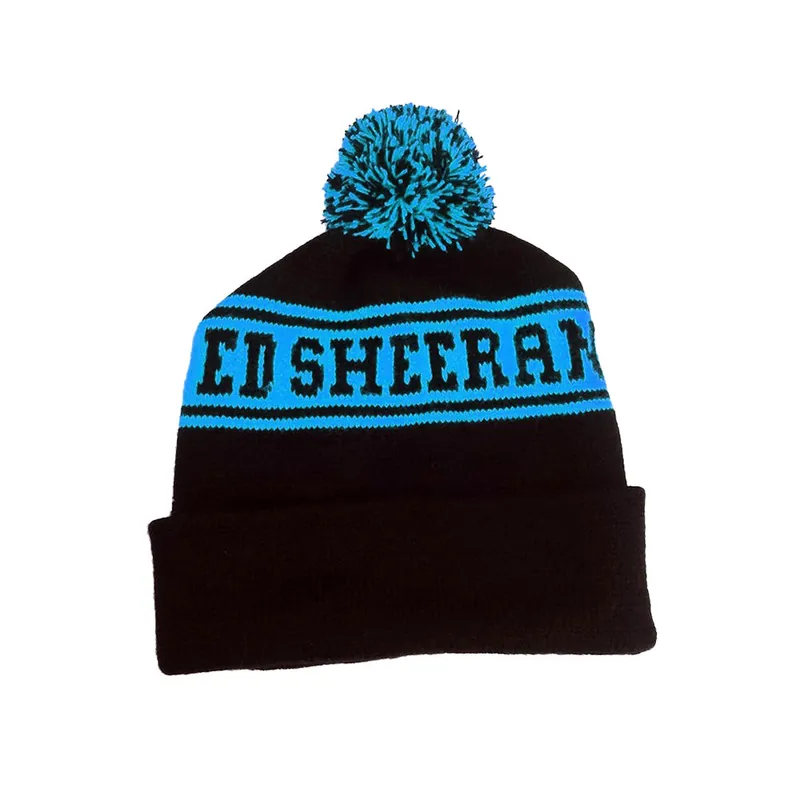 Ed Blue Bobble Hat Wholesale