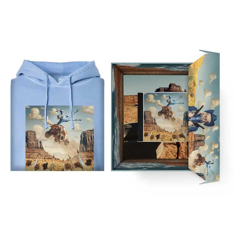 Album Cover Hoodie + CD Box Set Latest
