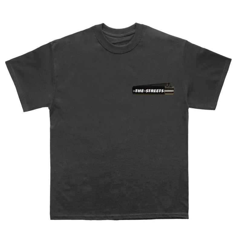 Lighter Pocket Print Black T-Shirt Budget