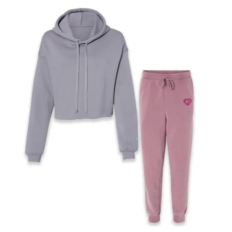 MB Heart Logo Embroidered Sweatsuit Set Last Chance