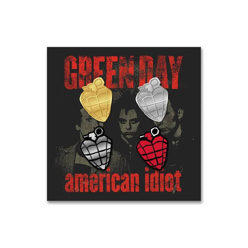 Top Pick American Idiot Heart Grenade Pin Set