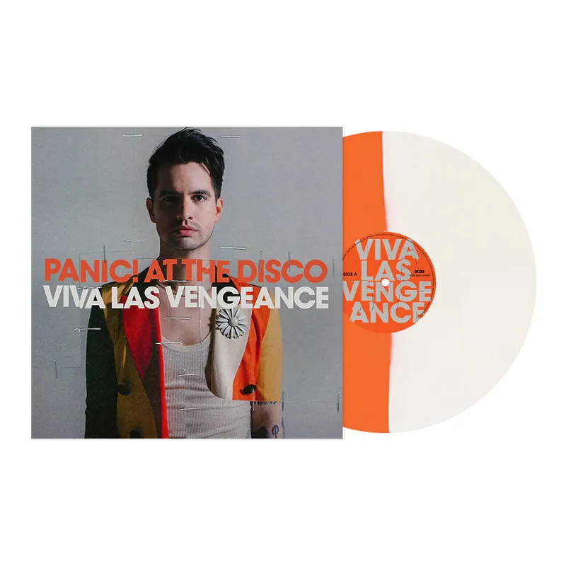 No Minimum Order Viva Las Vengeance Tangerine and White Split Vinyl