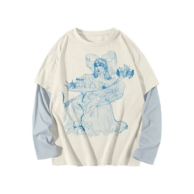 Cake 2 in 1 Long Sleeve T-Shirt Flash Sale