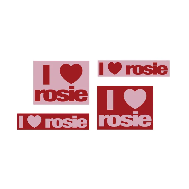 Best Seller ‘i heart rosie’ box logo sticker set