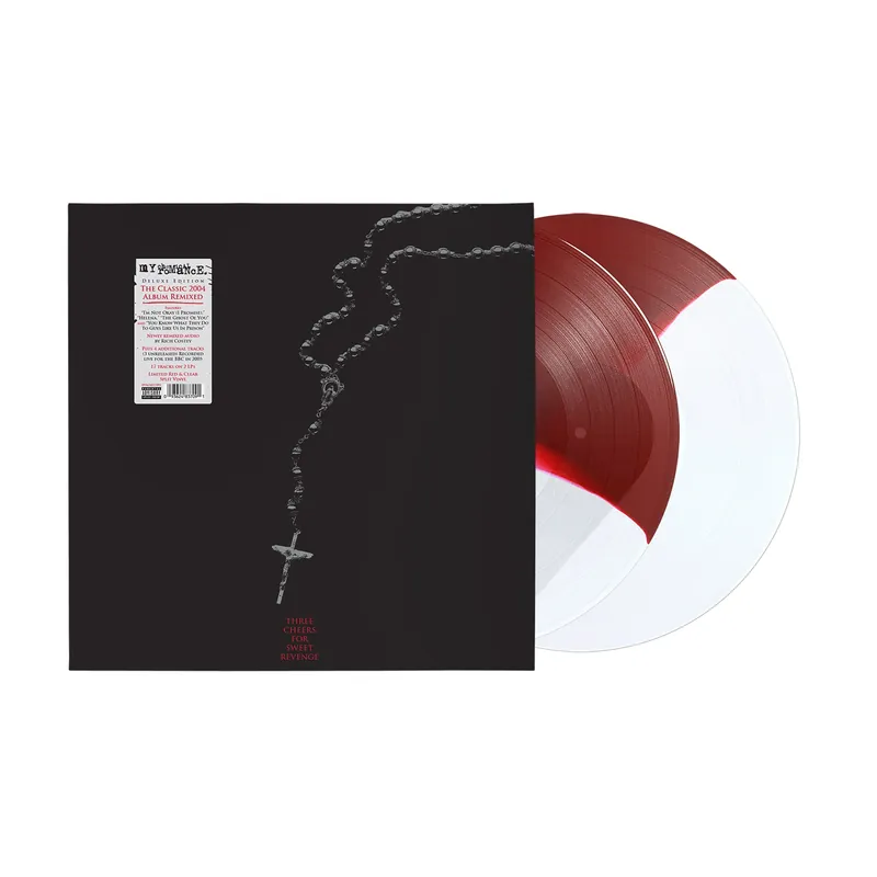 Free Shipping Three Cheers for Sweet Revenge (Deluxe Edition) Red & Clear Split Vinyl 2LP