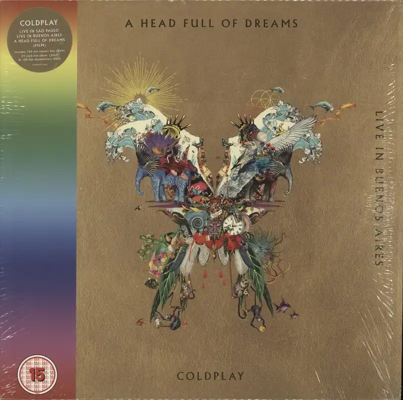 Coldplay: Live In Buenos Aires / Live In São Paulo / A Head Full Of Dreams (Used Vinyl 3xLP + 2xDVD) | Freebird Records Certified