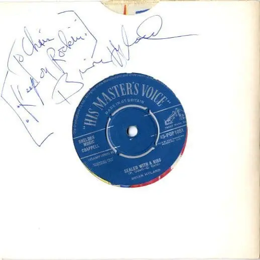 Direct From Factory Brian Hyland - Sealed With A Kiss/Summer Job Pop 1051 Autographed