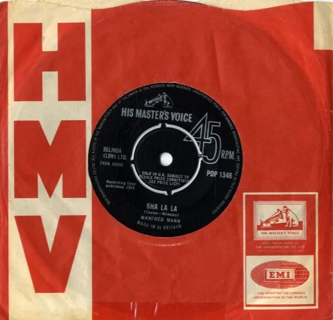 Manfred Mann - Sha La La/John Hardy Pop 1346 Cheap