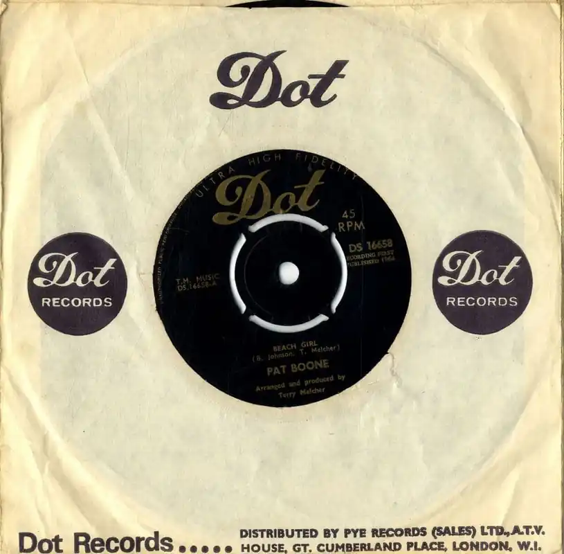 High Quality Pat Boone - Beach Girl/Little Honda 16658 M-