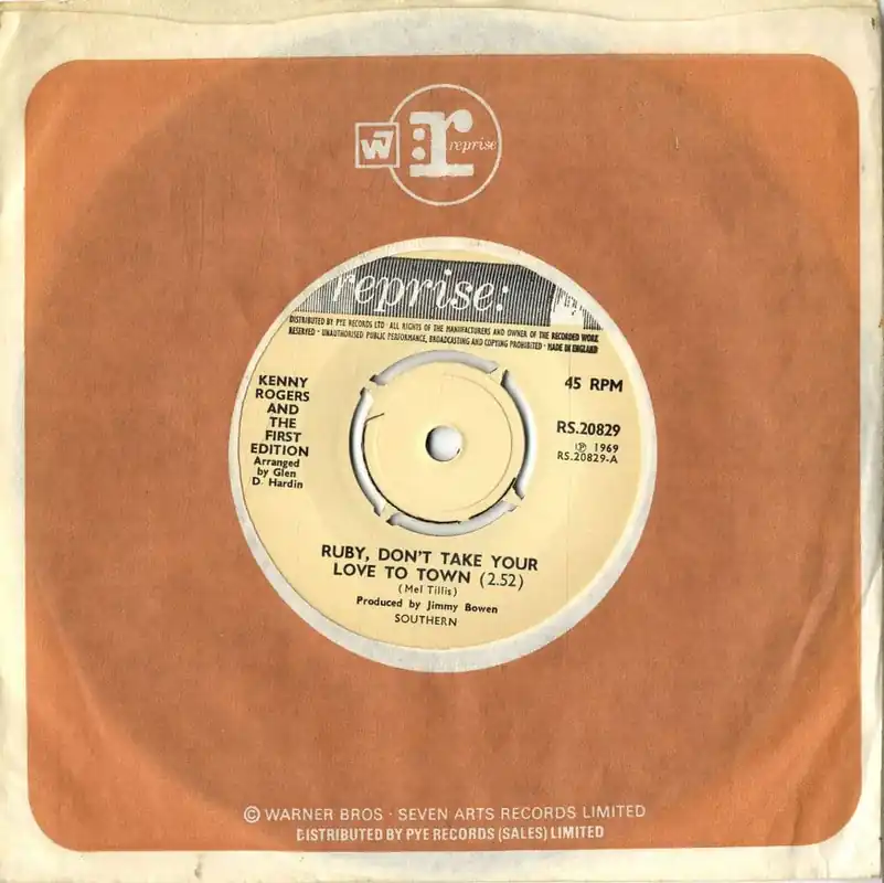 Kenny Rogers And The First Edition - Ruby Don t Take Your Love To Town/Girl Get AholdM- Discount