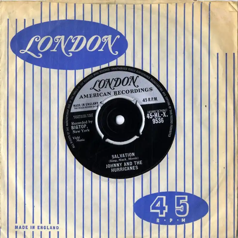 Fan Favorite Johnny And The Hurricanes - Salvation/Miserlou HL-X 9536 Ex