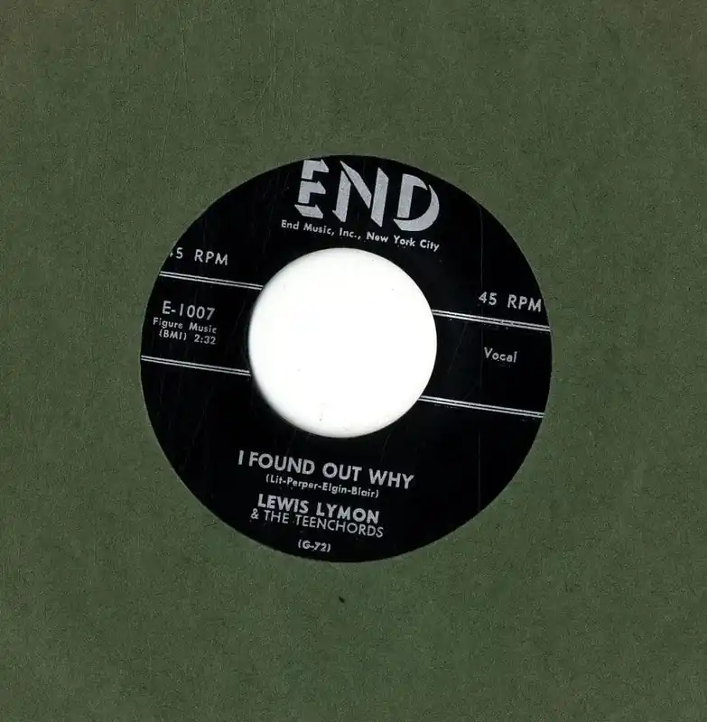 Hassle-Free Returns Lewis Lymon and The Teenchords - I Found Out Why/Tell Me Love E-1007