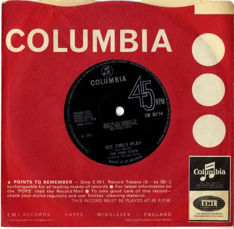 Exclusive Pink Floyd The - See Emily Play/Scarecrow DB 8214 Ex