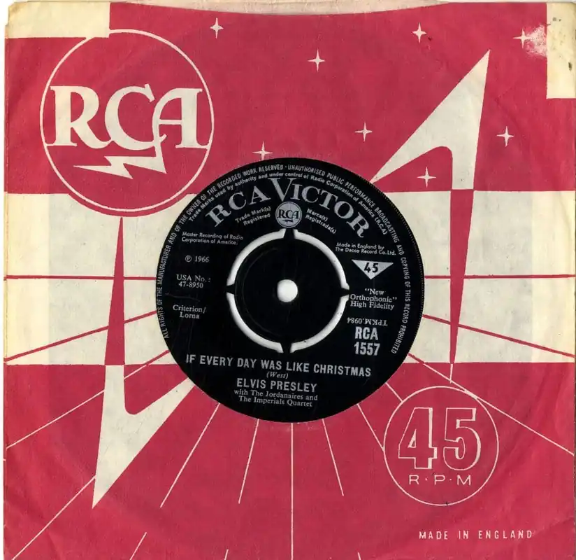 Elvis Presley - If Every Day Was Like Christmas/How Woul You Like To Be 1557 Ex Discount