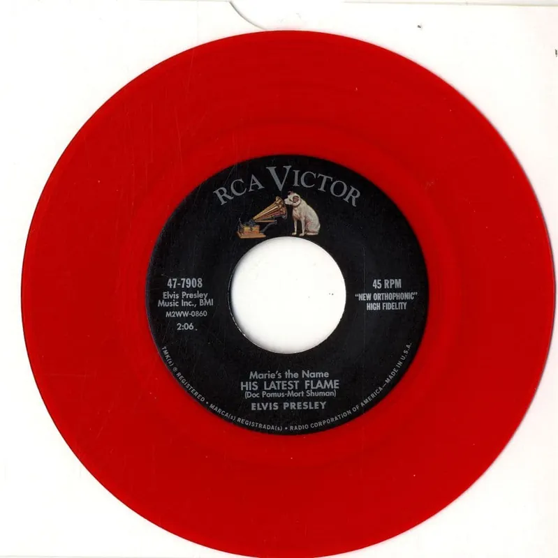 One Day Deal Elvis Presley - Wild In The Country/I Feel So Bad 47-7880 Red Vinyl - M/M