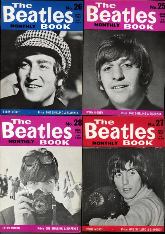 Clearance The Beatles Book Monthly - Third Year - 25 to 36 - August 1965 to July 1966