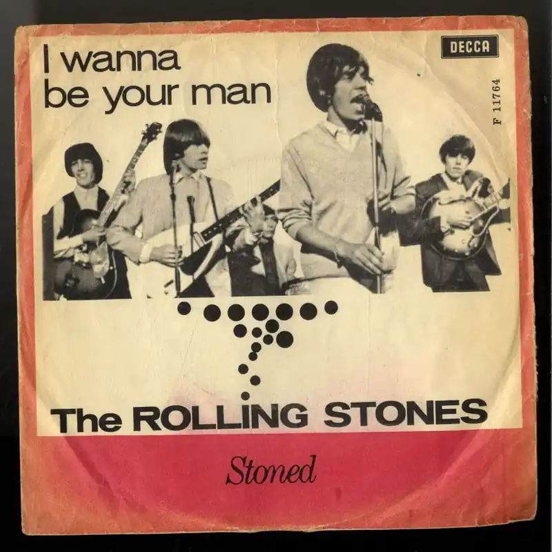 Rolling Stones The - I Wanna Be Your Man/Stoned F 11764 With Rare Denmark Picture Sleeve Viral