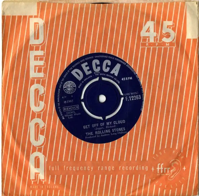 Editor’s Pick Rolling Stones The - Get Off Of My Cloud/The Singer Not The Song F 12263Ex