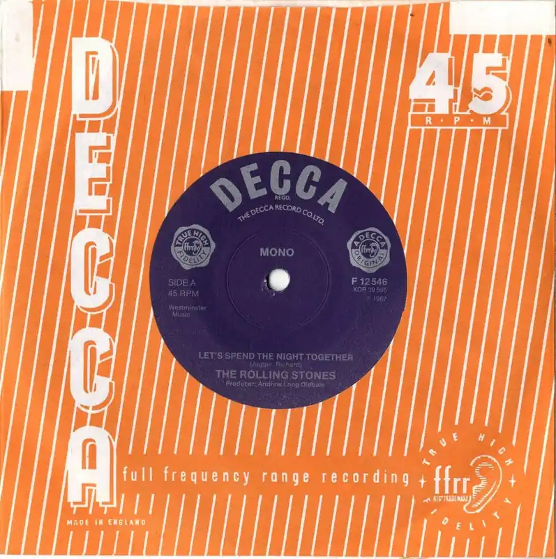 Rolling Stones The - Let s Spend The Night Together/Ruby Tuesday F 12546 M- Trusted Brand