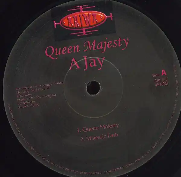 Trending ReggaeCollector.com - A Jay - Queen Majesty (Ariwa UK)