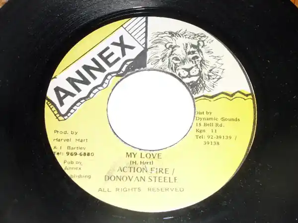 Shop Now ReggaeCollector.com - Action Fire / Donovan Steele - My Love (ANNEX JM)