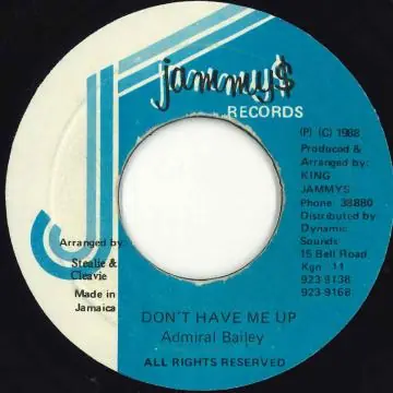 ReggaeCollector.com - Admiral Bailey - Don't Have Me Up (Jammys) Secure Checkout