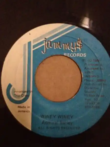 ReggaeCollector.com - Admiral Bailey - Winey Winey (Jammy's Records JM) Money Back Guarantee