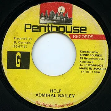 Weekend Sale ReggaeCollector.com - Admiral Bailey - Help (Penthouse)