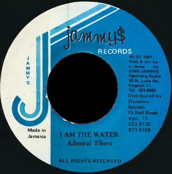 Don’t Miss Out ReggaeCollector.com - Admiral Tibet - I Am The Water (Jammy's Records JM)