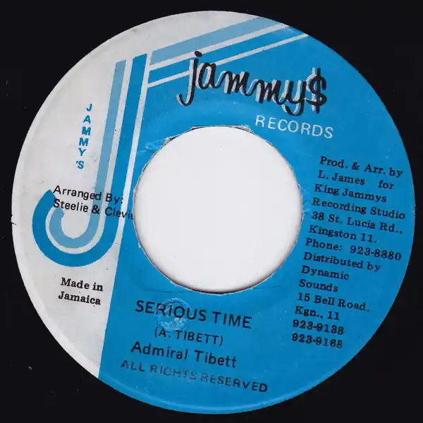 Wholesale ReggaeCollector.com - Admiral Tibet - Serious Time (Jammy's Records JM)