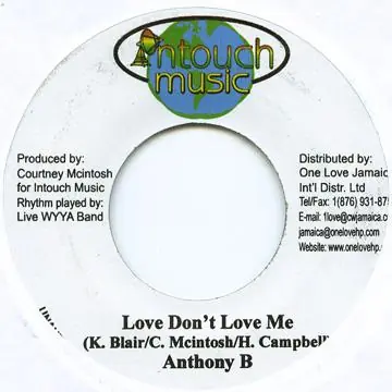Shop Now ReggaeCollector.com - Anthony B - Love Don't Love Me (In Touch)