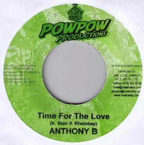 ReggaeCollector.com - Anthony B - Time For The Love (Pow Pow Productions DE) Discount