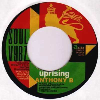Limited Offer ReggaeCollector.com - Anthony B - Uprising (Soul Vybz FR)