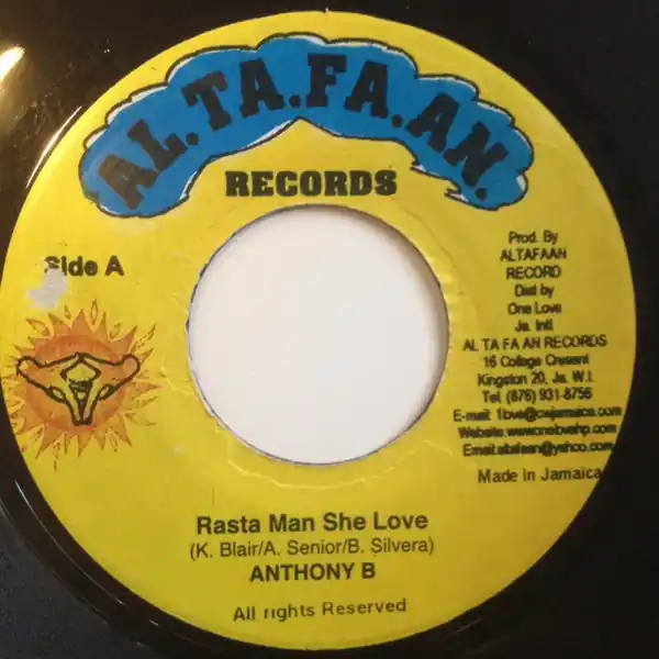 Today Only ReggaeCollector.com - Anthony B / Lady Flavia & Ginko - Rasta Man She Love / Arde E Brucia (Al.Ta.Fa.An. JM)