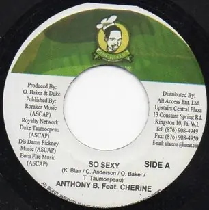 Don’t Miss Out ReggaeCollector.com - Anthony B, Cherine Anderson - So Sexy(The Baker JM)