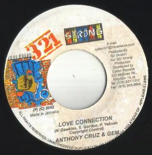 ReggaeCollector.com - Anthony Cruz & Gem - Love Connection (321 Strong JM) Modern