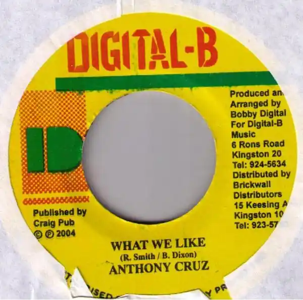 Premium ReggaeCollector.com - Anthony Cruz / Niki Berch - What We Like / Good By My Love (Digital-B JM)