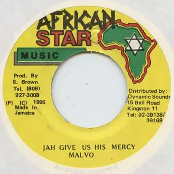 ReggaeCollector.com - Anthony Malvo - Jah Give Us His Mercy (African Star) Don’t Miss Out