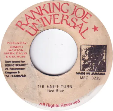 Hassle-Free Returns ReggaeCollector.com - Anthony Red Rose - The Knife Turn (Ranking Joe Universal JM)