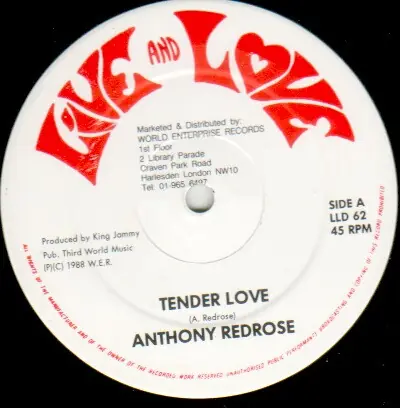 Trending ReggaeCollector.com - Anthony Red Rose / Tinga Stewart - Tender Love / Aware Of Love (Live And Love UK)