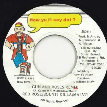ReggaeCollector.com - Anthony Red Rose, Bounty Killer, Malvo - Gun And Roses Remix (How Yu Fi Sey Dat) Time-Limited