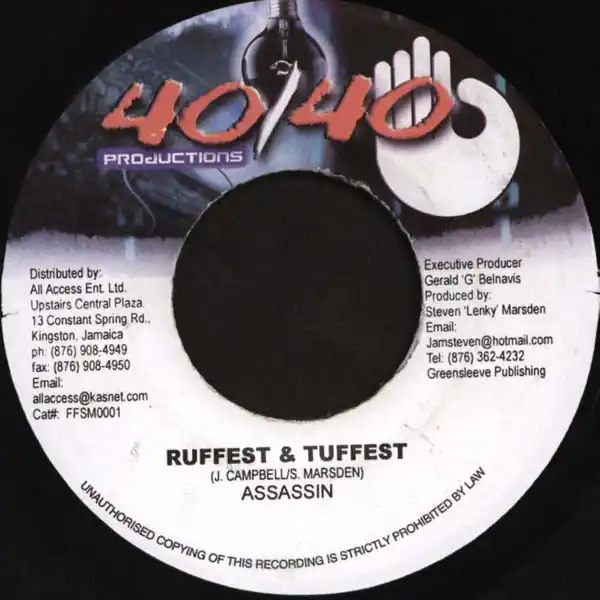 Wholesale ReggaeCollector.com - Assassin - Ruffest & Tuffest (40/40 Productions JM)