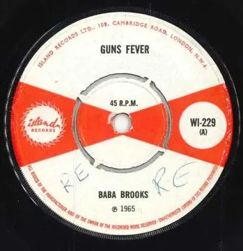 ReggaeCollector.com - Baba Brooks - Guns Fever (Island UK) While Supplies Last