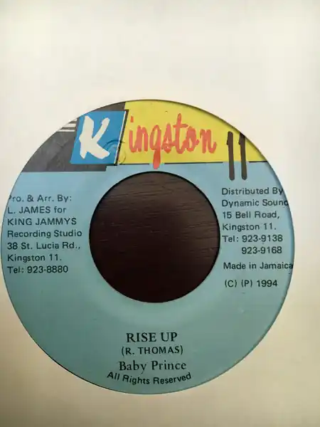 Holiday Sale ReggaeCollector.com - Baby Prince - Rise Up (Kingston 11 JM)