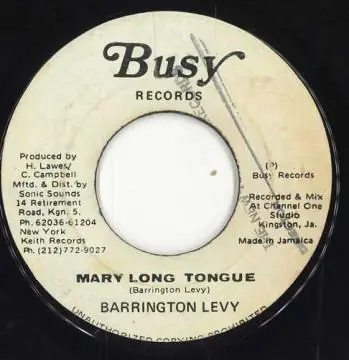 Today Only ReggaeCollector.com - Barrington Levy - Mary Long Tongue (Busy)