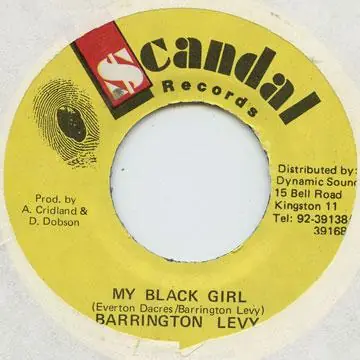 Fast Shipping ReggaeCollector.com - Barrington Levy - My Black Girl (Scandal)