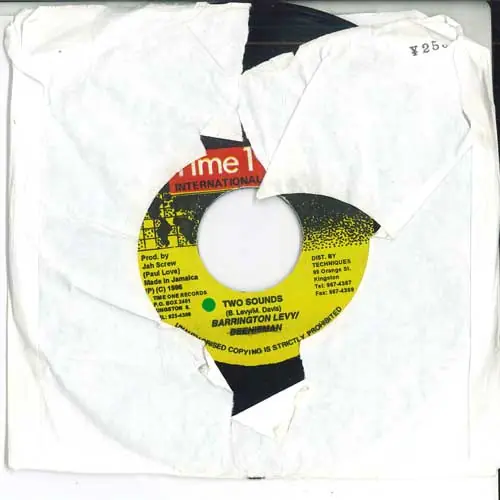 Hassle-Free Returns ReggaeCollector.com - Barrington Levy - Two Sounds (TIME 1 INTERNATIONAL JM)