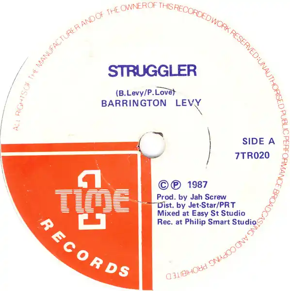 Don’t Miss Out ReggaeCollector.com - Barrington Levy - Struggler (Time 1 Records UK)