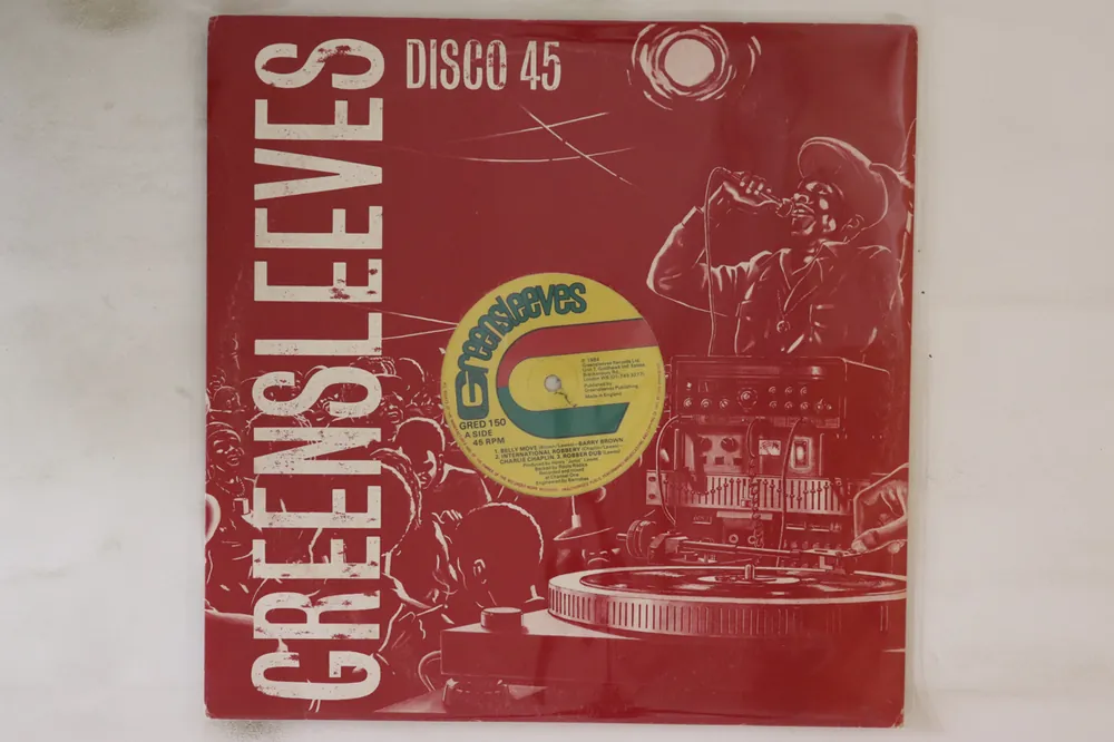 Super Sale ReggaeCollector.com - Barry Brown / Charlie Chaplin - Belly Move / International Robbery (Greensleeves Records UK)