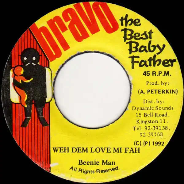 Warranty Included ReggaeCollector.com - Beenie Man - Weh Dem Love Mi Fah (Bravo The Best Baby Father JM)